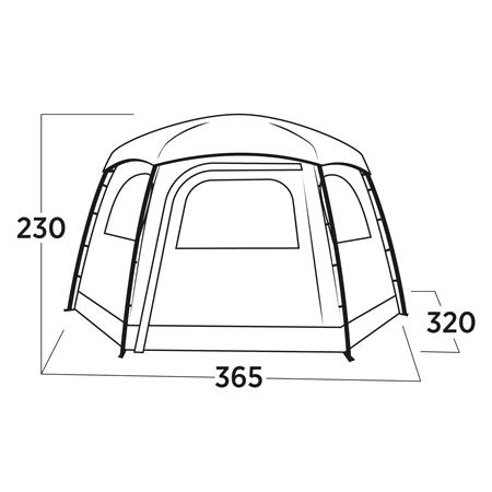 Easy Camp Tent Sandland Yurt   6 Man