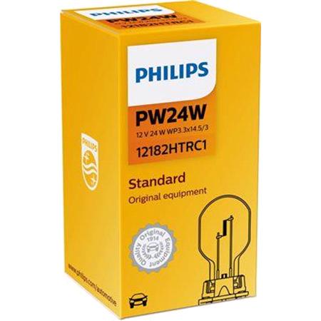 Philips Standard 12V PW24W WP3.3x14.5/3 Bulb   Single