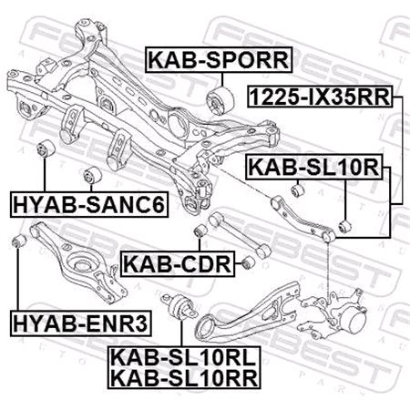 FEBEST Rear Left/Right Upper Wishbone