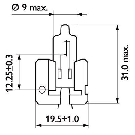 Philips Standard 12V H2 55W X511 Bulb   Single