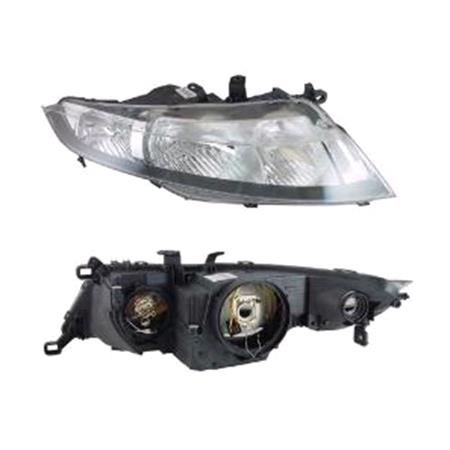 Right Headlamp (Halogen, Takes H1/H7 Bulbs, Original Equipment) for Honda CIVIC VIII Hatchback  2006 2012