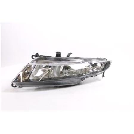 Left Headlamp (Halogen, Takes H1/H7 Bulbs, Original Equipment) for Honda CIVIC VIII Hatchback  2006 2012