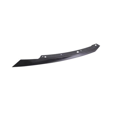 Left (Passengers Side) Front Bumper Grille Moulding / Extension (Gloss Black, Above Headlamp, TUV Approved) for Honda Civic X 2017 to 2022