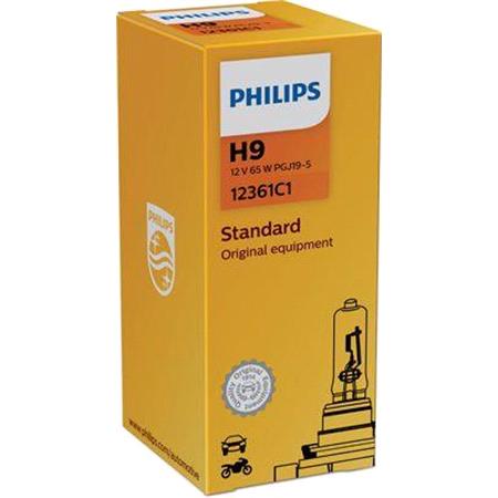 Philips Standard 12V H9 65W Bulb   Single