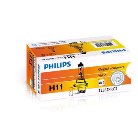 Philips Vision 12V H11 55W PGJ19 2 Bulb   Single