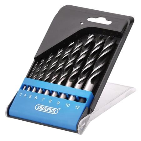 Draper 12426 Brad Point Drill Bit Set   9 Piece