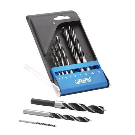 Draper 12426 Brad Point Drill Bit Set   9 Piece