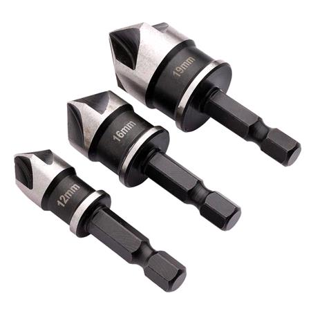 Draper 12430 Countersink Bit Set   3 Piece