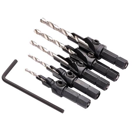 Draper 12431 Countersink Bit Set   5 Piece