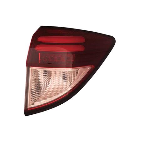 Right Rear Lamp (Outer, On Quarter Panel, LED, Dark Red, for Models with LED Headlamps) for Honda HR V 2015 to 2019