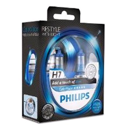 Philips ColorVision H7  Bulb Blue   Twin Pack