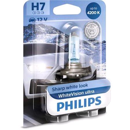 Philips WhiteVision Ultra 12V H7 55W PX26d Bulb   Single