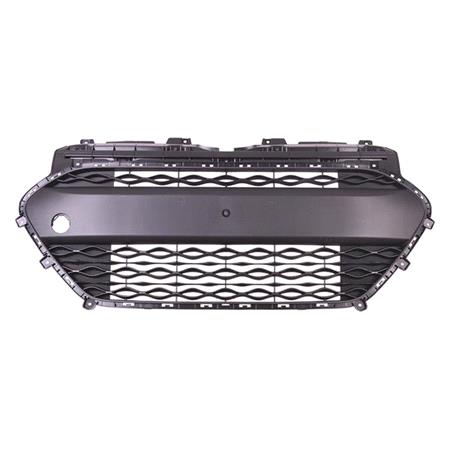 Hyundai i10 2014 2017 Front Bumper Grille, Centre, Grained, Dark Grey