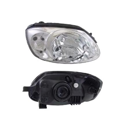 Right Headlamp (Halogen, Takes H4 Bulb, With Clear Indicator) for Hyundai ACCENT 2003 2006