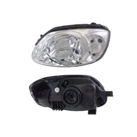 Left Headlamp (Halogen, Takes H4 Bulb, With Clear Indicator) for Hyundai ACCENT Saloon 2003 2006
