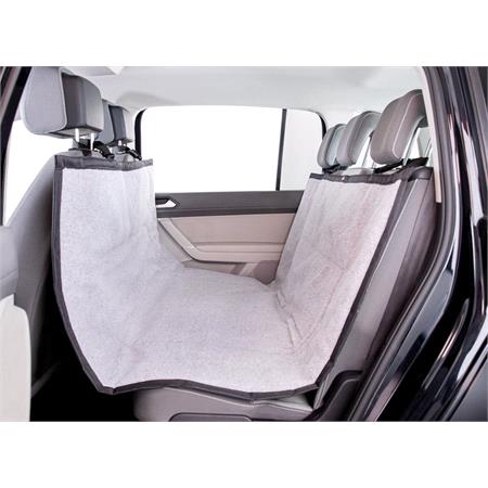 Comfort Protect Rear Seat Pet Hammock   Synthetic Fur Lined