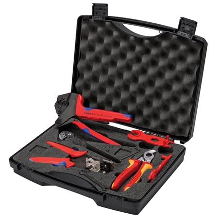 KNIPEX 13168 Tool Case for Photovoltaics for solar panel cable connectors MC4 (Multi Contact)