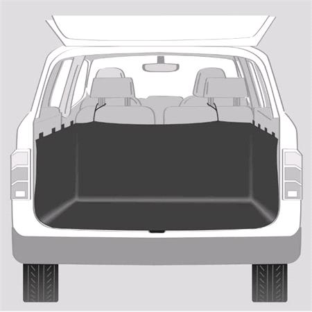 Dog Car Boot Cover   Black