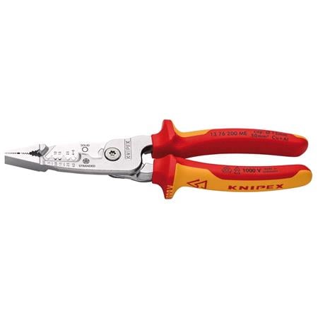 KNIPEX 13192 VDE Wire Stripper with Multi Component Grips, 200mm