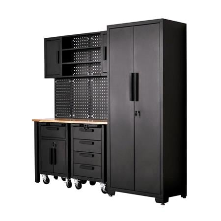 Draper 13269 Single Garage Workstation with Roller Cabinets