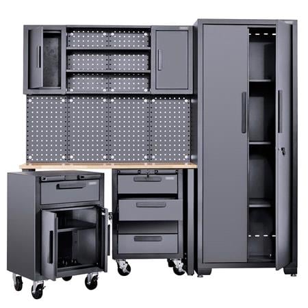 Draper 13269 Single Garage Workstation with Roller Cabinets