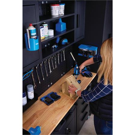 Draper 13269 Single Garage Workstation with Roller Cabinets