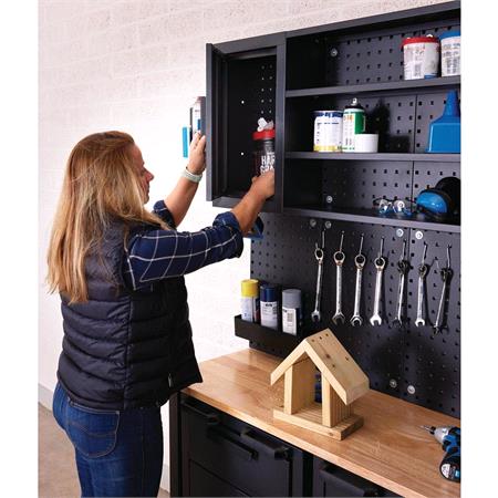 Draper 13269 Single Garage Workstation with Roller Cabinets