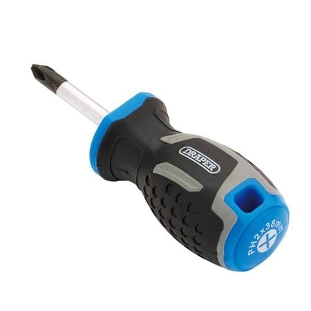 Draper 13357 Phillips Soft Grip Screwdriver, PH2 x 38mm