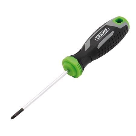 Draper 13369 Pozi Soft Grip Screwdriver, PZ0 x 75mm