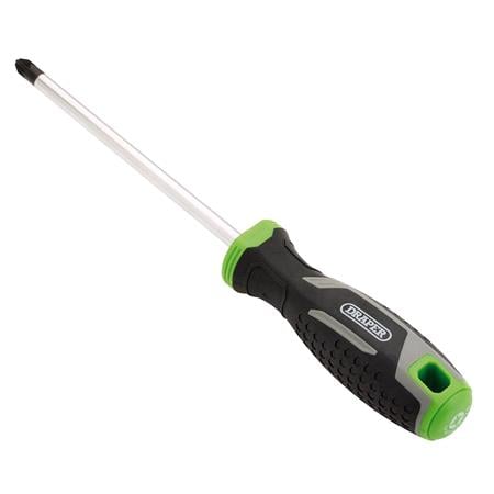 Draper 13375 Pozi Soft Grip Screwdriver, PZ3 x 150mm