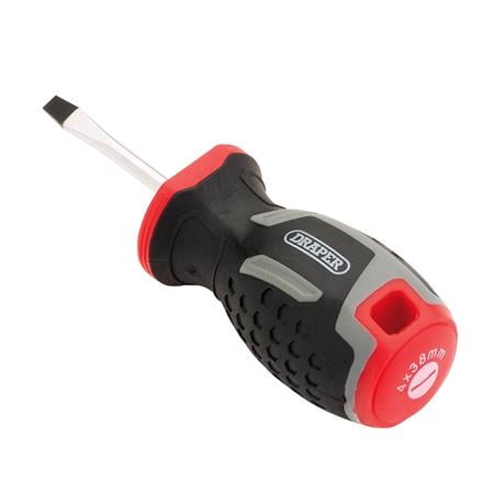 Draper 13379 Slotted Soft Grip Screwdriver, SL4 x 38mm