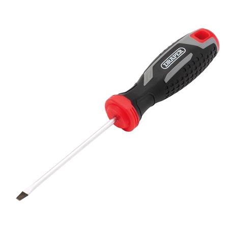 Draper 13385 Slotted Soft Grip Screwdriver, SL3 x 75mm