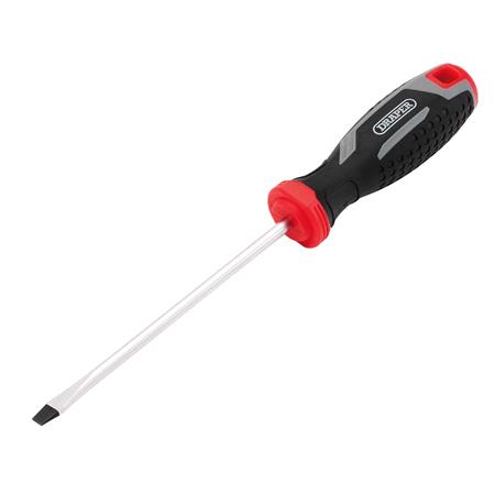 Draper 13388 Slotted Soft Grip Screwdriver, SL5.5 x 125mm