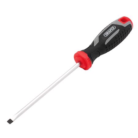 Draper 13389 Slotted Parallel Soft Grip Screwdriver, SL5.5 x 125mm