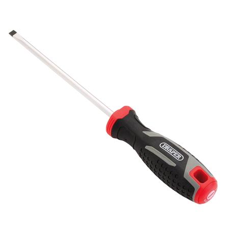 Draper 13389 Slotted Parallel Soft Grip Screwdriver, SL5.5 x 125mm