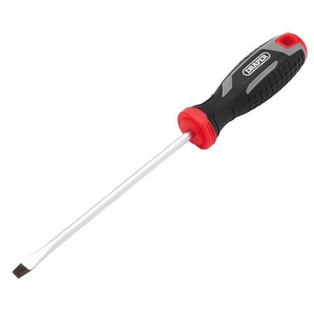 Draper 13390 Slotted Soft Grip Screwdriver, SL6 x 150mm