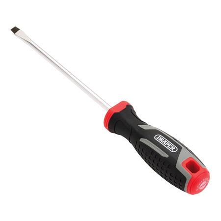 Draper 13390 Slotted Soft Grip Screwdriver, SL6 x 150mm