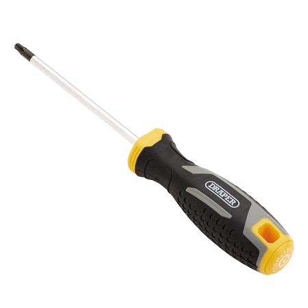 Draper 13410 TX STAR Tamperproof Soft Grip Screwdriver, T20H x 100mm