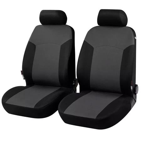 Walser Portland Front Car Seat Covers   Black & Grey For Mercedes C CLASS Estate 1996 2001