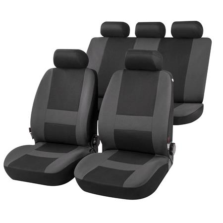 Pocatello Complete Car Seat Covers in Grey & Black  For Mitsubishi OUTLANDER III Van 2013 Onwards