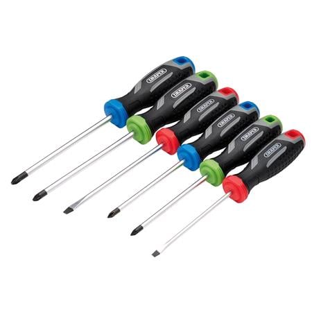 Draper 13433 Soft Grip Screwdriver Set (6 Piece)