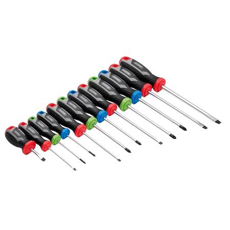 Draper 13436 Soft Grip Screwdriver Set (12 Piece)