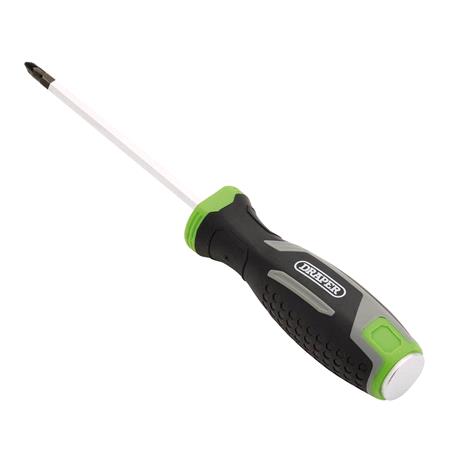 Draper 13447 Pound Thru Pozi Soft Grip Screwdriver, PZ1 x 100mm