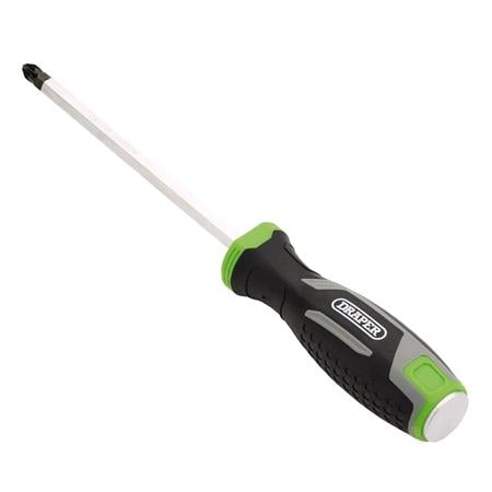 Draper 13454 Pound Thru Pozi Soft Grip Screwdriver, PZ3 x 150mm