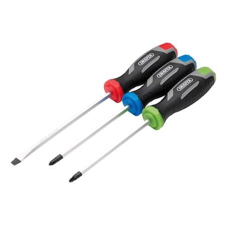 Draper 13486 Pound Thru Soft Grip Screwdriver Set (3 Piece) 