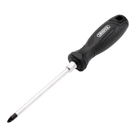 Draper 13516 Pozi Hard Grip Screwdriver, PZ2 x 125mm