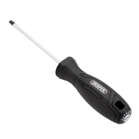 Draper 13529 Slotted Hard Grip Screwdriver, 3.0 x 75mm