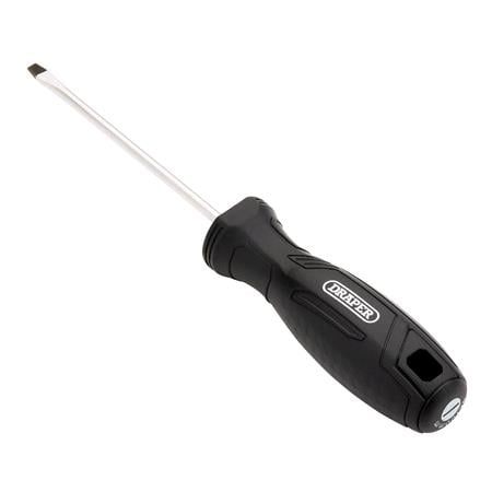 Draper 13531 Slotted Hard Grip Screwdriver, 4.0 x 100mm