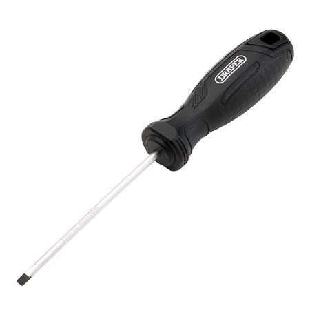 Draper 13535 Slotted Parallel Hard Grip Screwdriver, 4.0 x 100mm