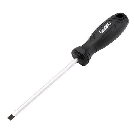 Draper 13541 Slotted Parallel Hard Grip Screwdriver, 5.5 x 125mm